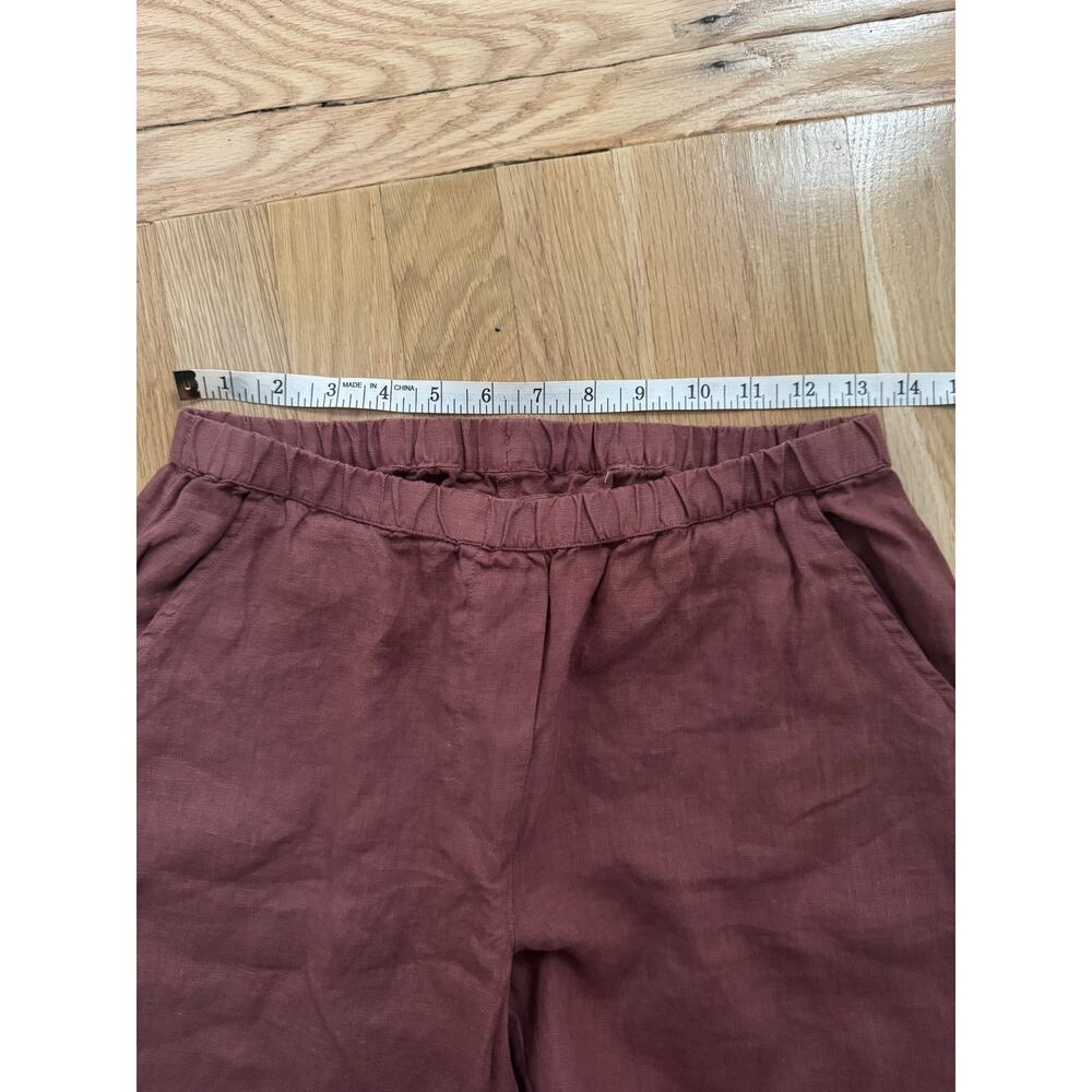 Frank & Eileen Maisie Linen Pant in Mauve - Picture 11 of 13